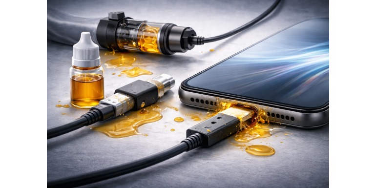 Dlaczego nie należy ładować telefonu tym samym kablem co e-papierosa?