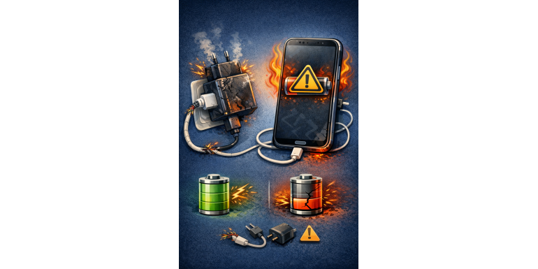 Popsuta ładowarka może skrócić życie baterii o kilkanaście procent, nawet jeśli ładuje „normalnie”