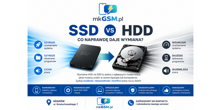 SSD vs HDD – co naprawdę daje wymiana?
