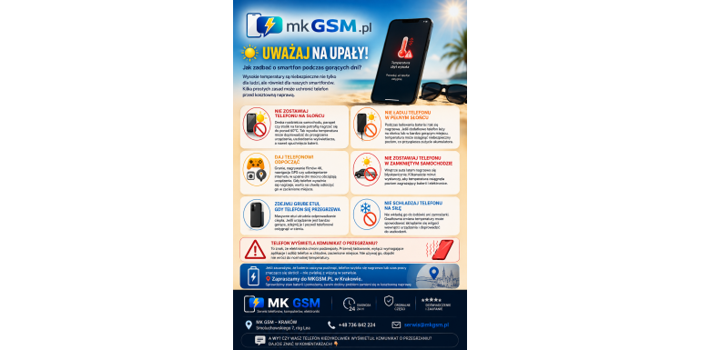 Uwaga na upały! Jak zadbać o smartfon podczas gorących dni?