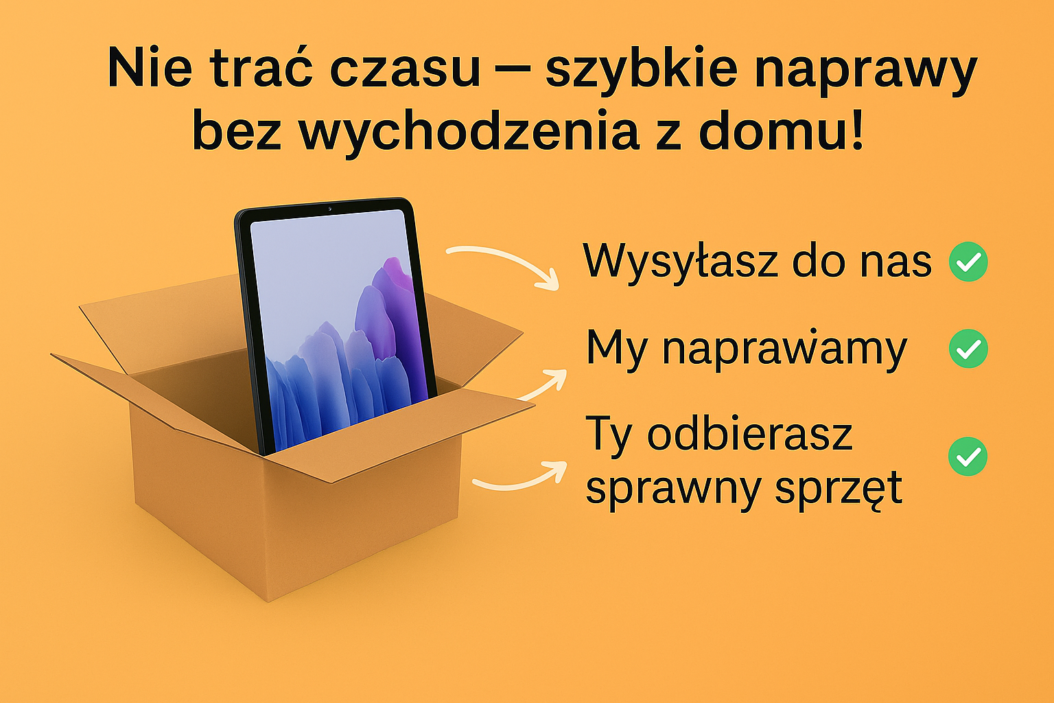 “Nie trać czasu — szybkie naprawy bez wychodzenia z domu!”
